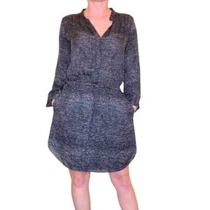 Aritzia Babaton Bennett heathered Grey shirt Dress